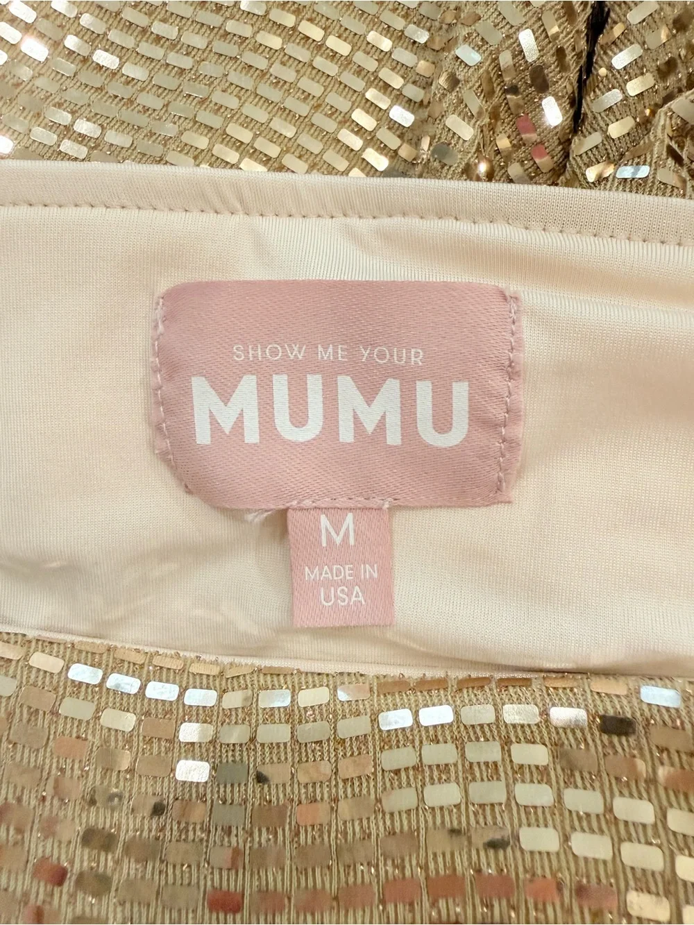 Show Me Your Mumu Thrill Two-piece Set, Gold, size M